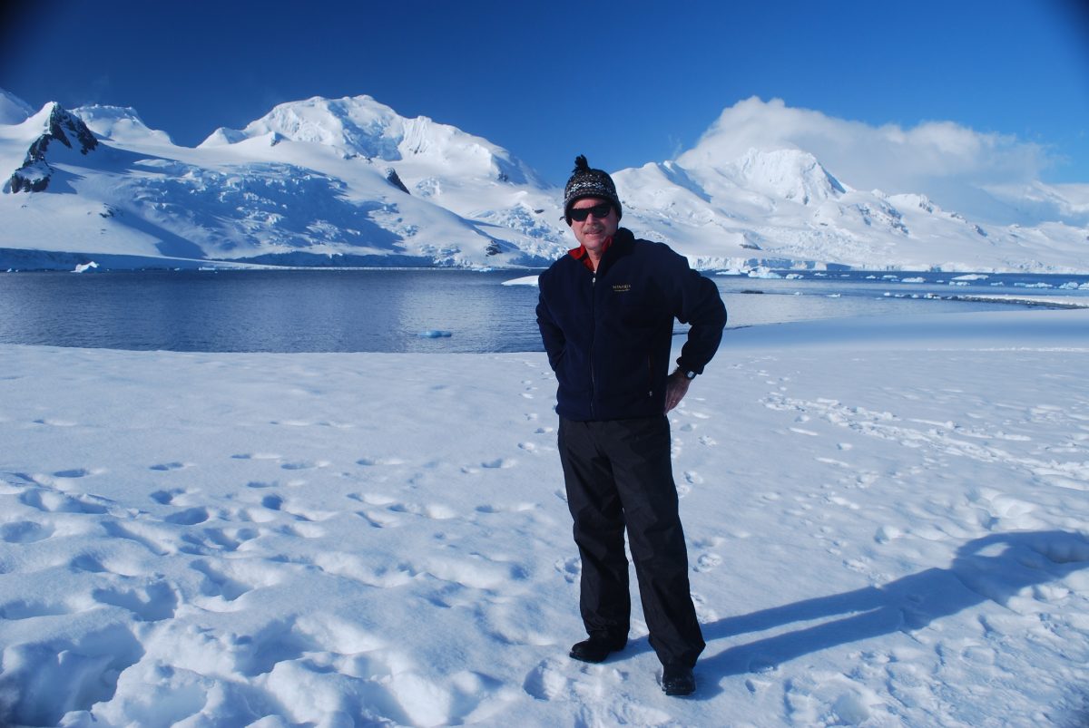 Dr, James McClintock in Antarctica
