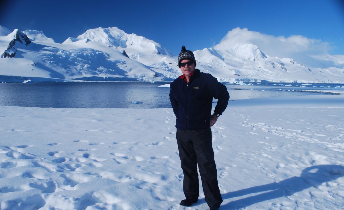 Dr, James McClintock in Antarctica