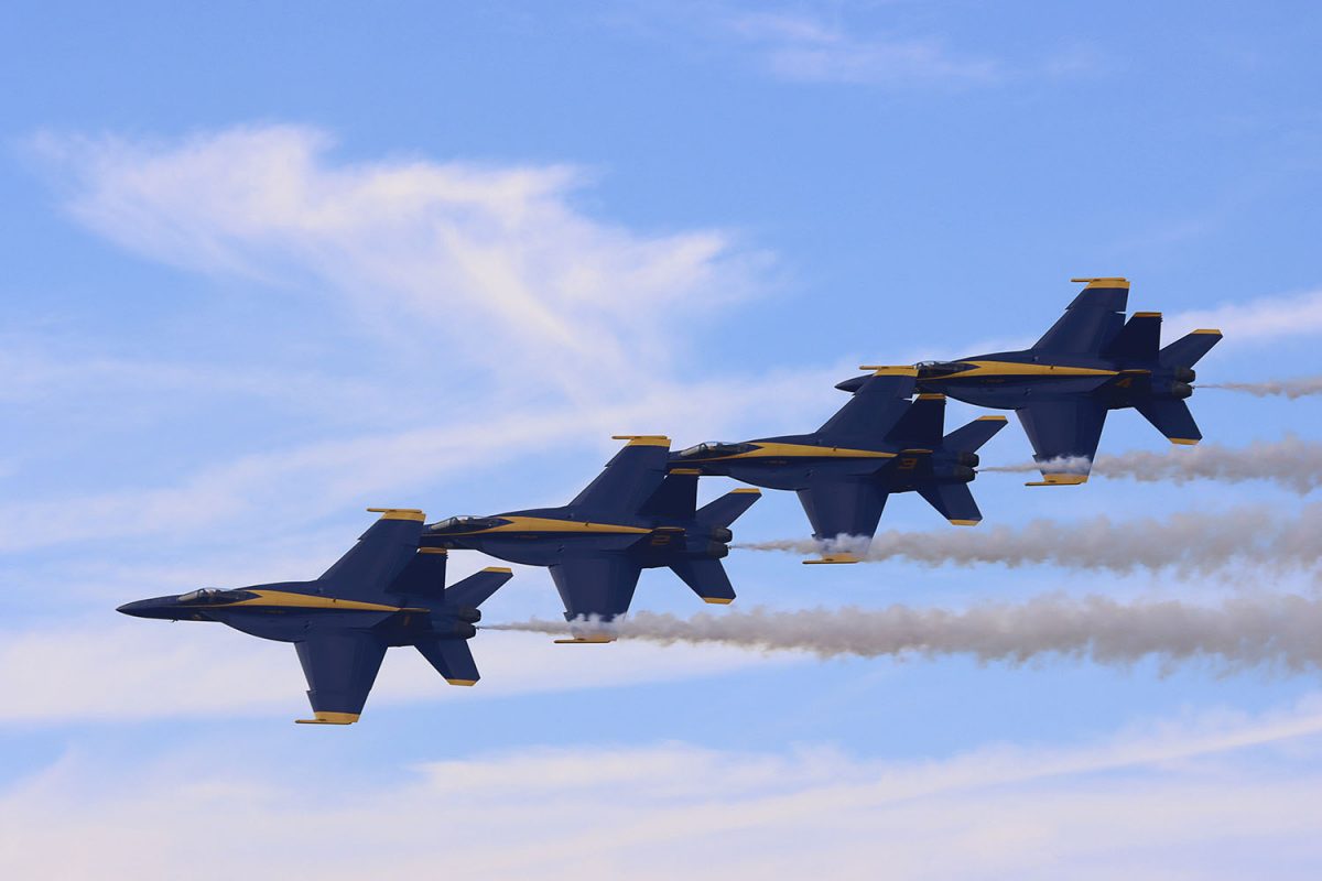 The Blue Angels fly in formation in The Blue Angels. (Credit: Amazon Studios)