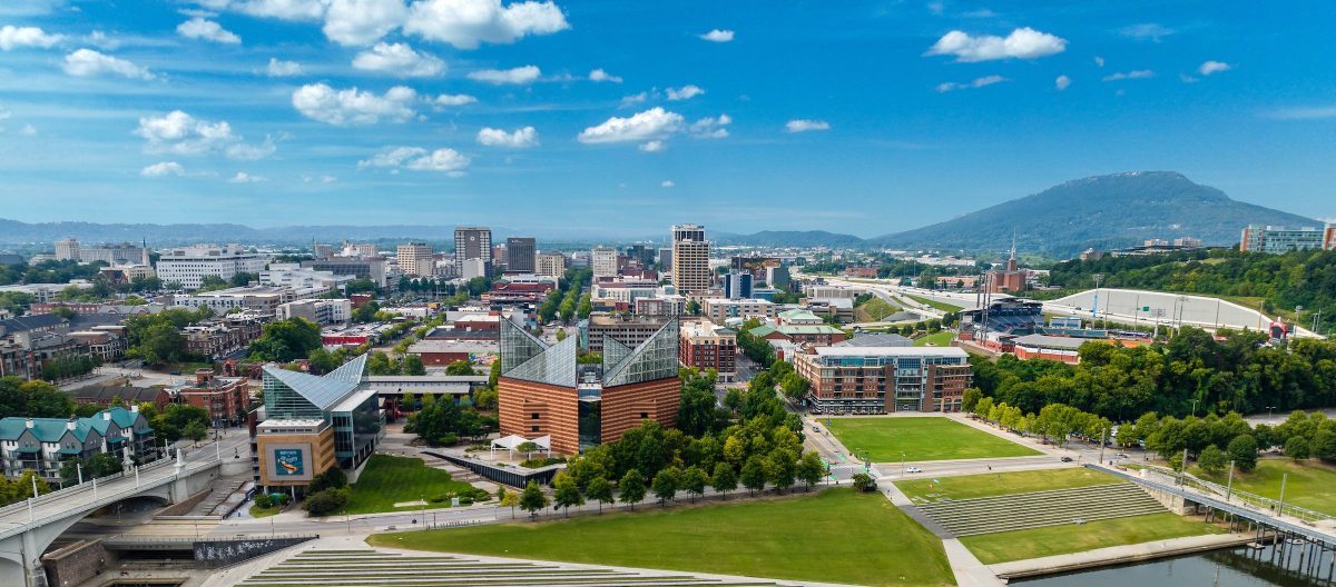 The Tennessee Aquarium in Chattanooga, Tennessee.