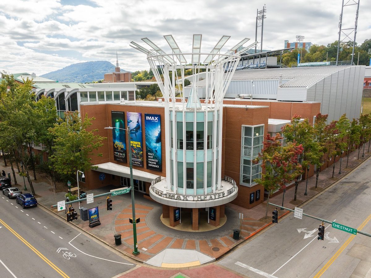 The exterior of the Tennessee Aquarium IMAX 3D Theater.