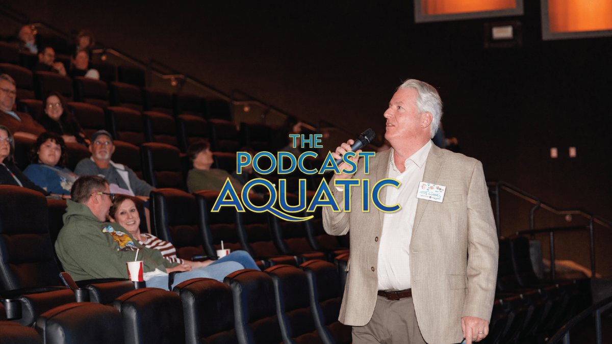 Underwater filmmaker Tim Geers at the premiere of Call of the Dolphins film at TN Aquarium IMAX Theater