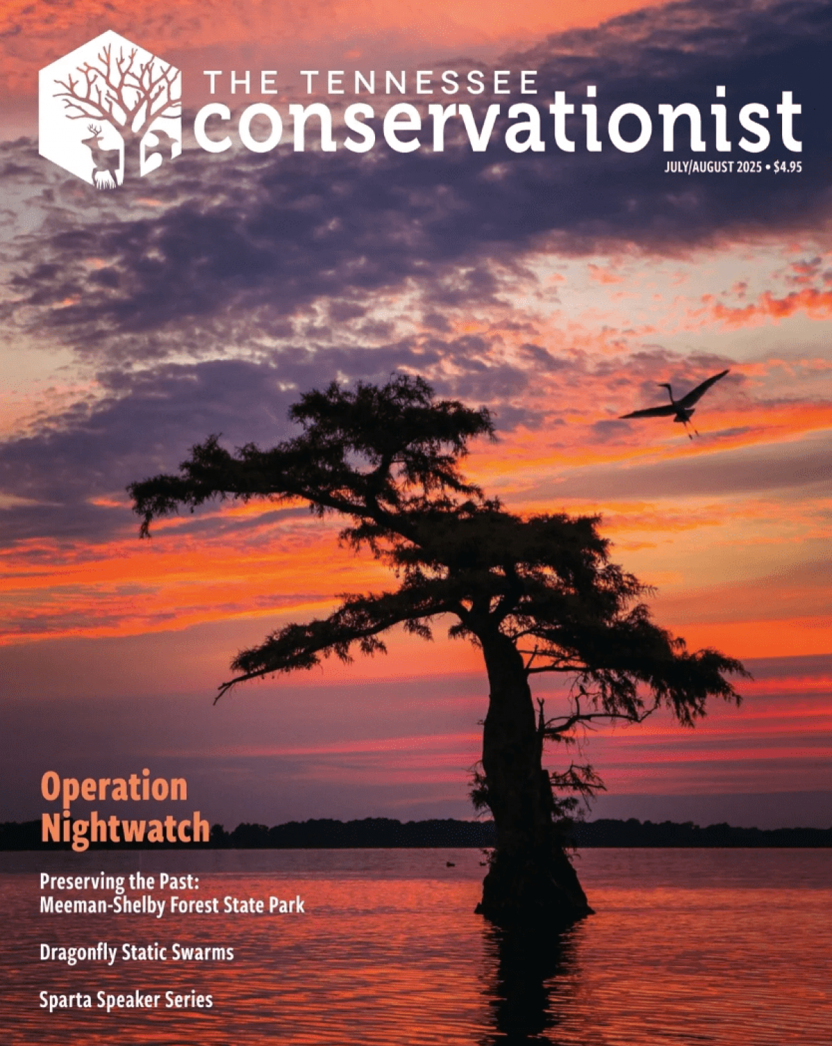 July/August Cover for The Tennessee Conservationist.