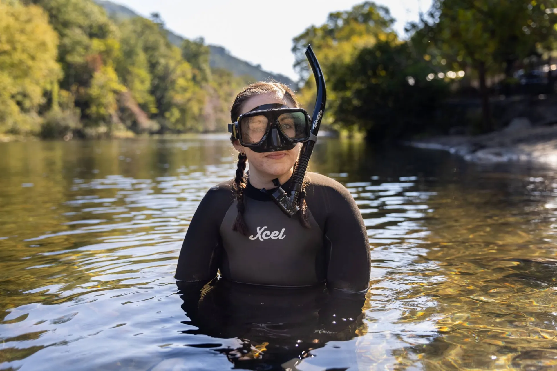 Teresa Israel in the river