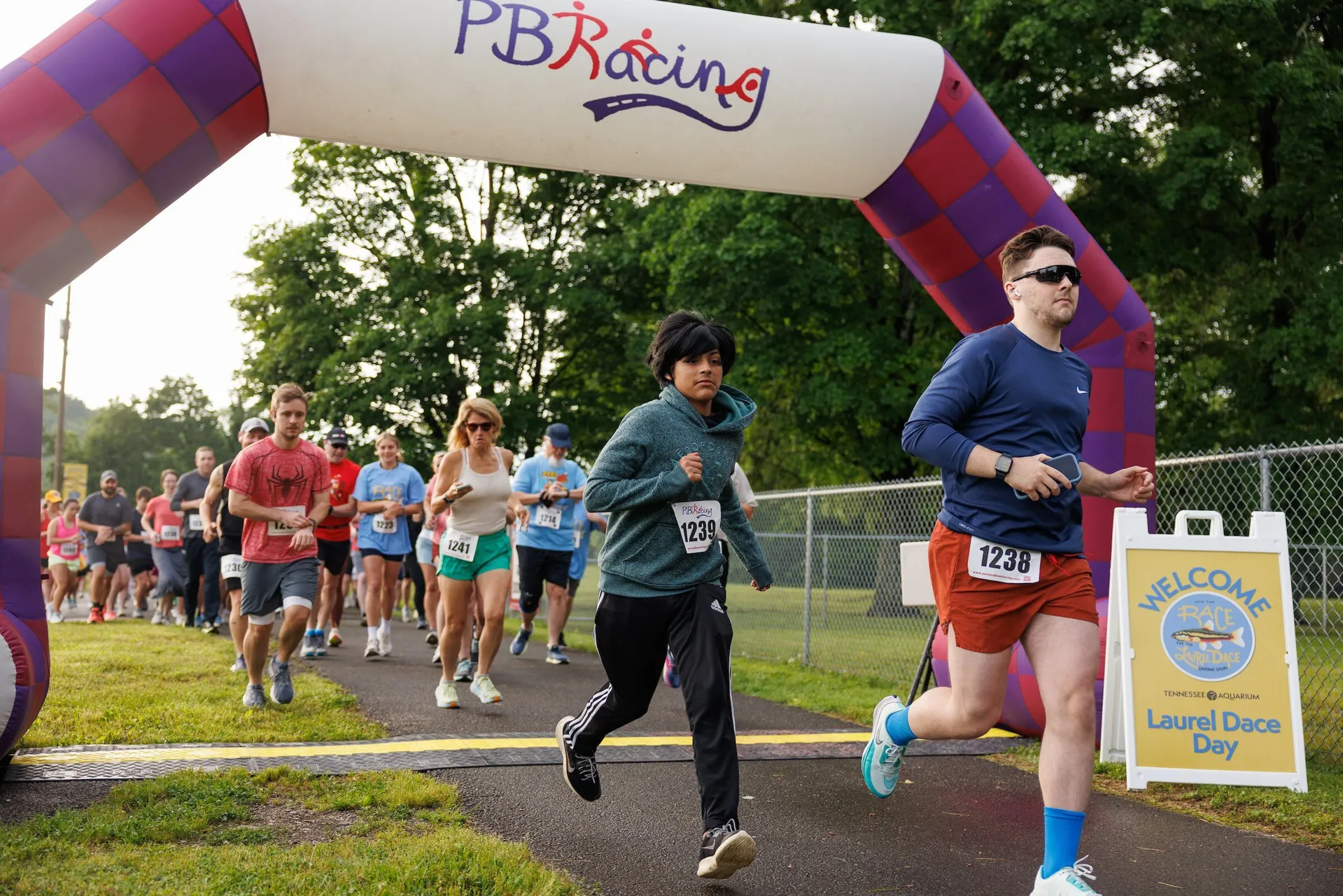 Laurel Dace Race finish line