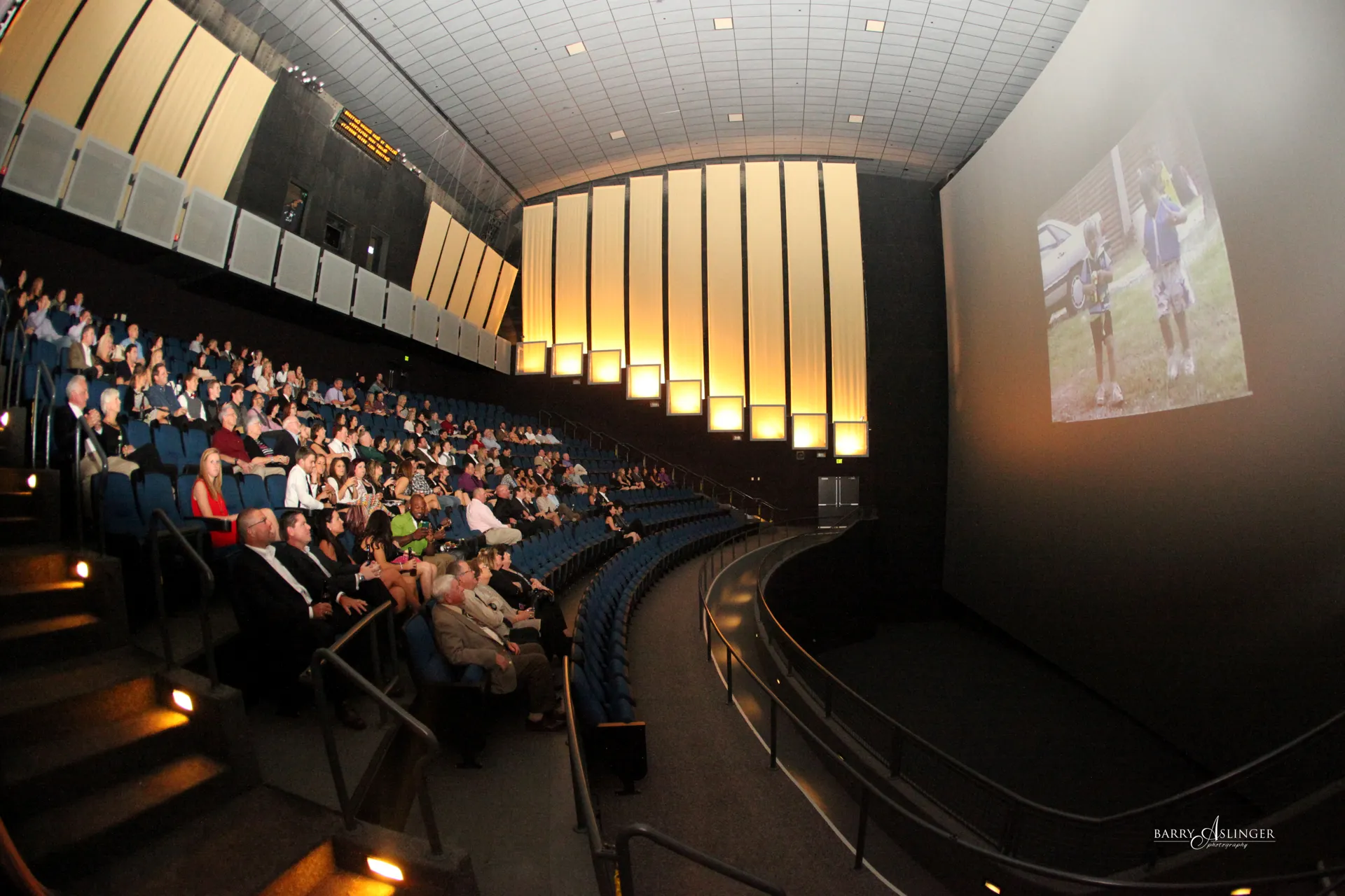 Private event at the TN Aquarium IMAX theater with guests