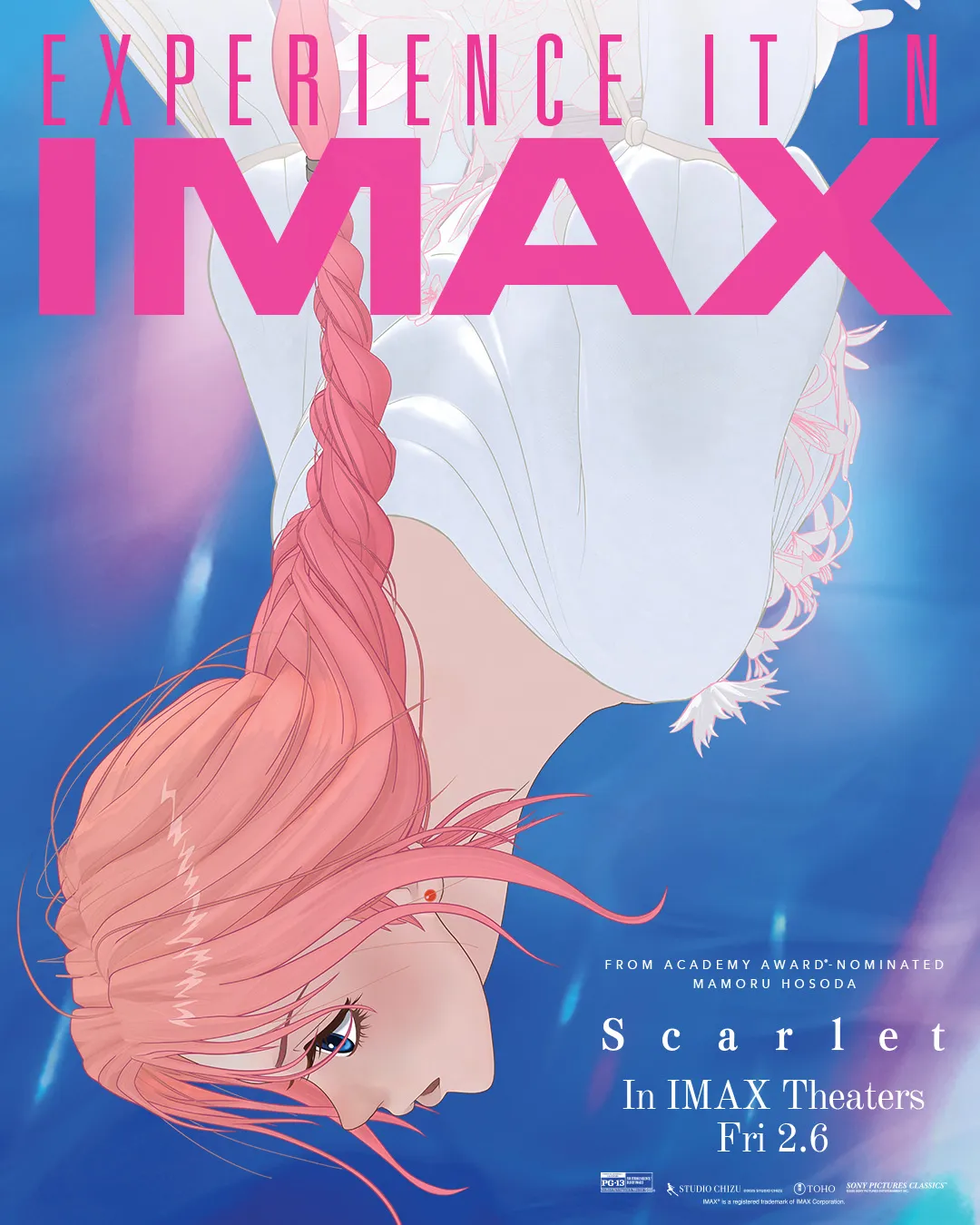 Movie graphic for Scarlet, coming to IMAX February 2026