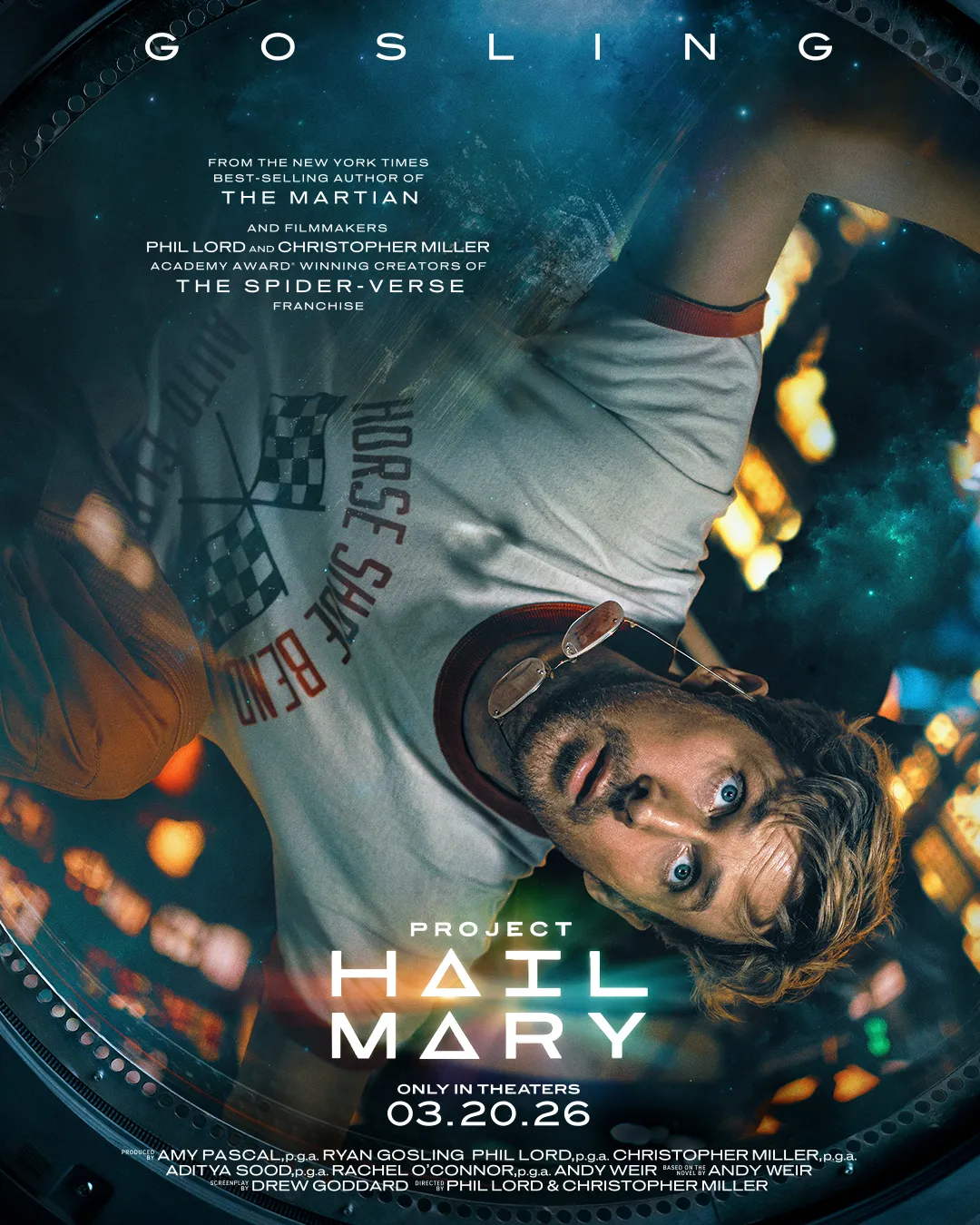 Movie graphic for Project Hail Mary with Ryan Gosling coming to IMAX in 2026