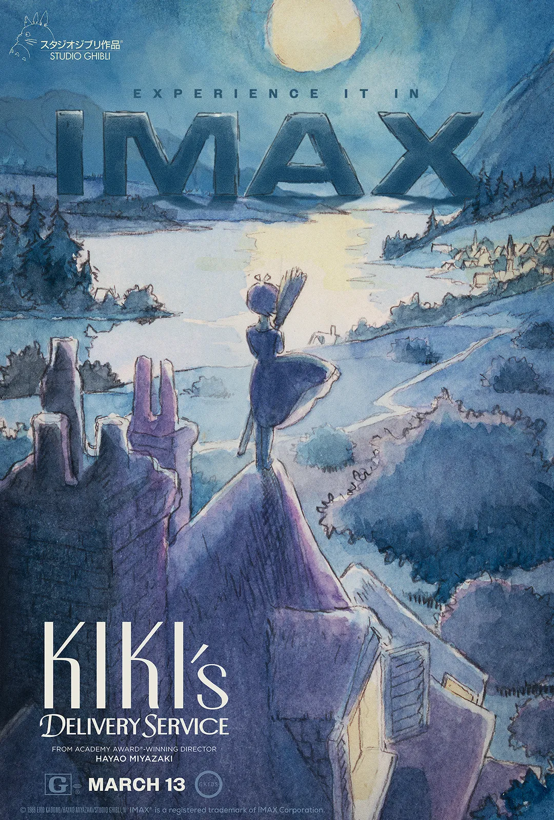 Poster for Kiki's Delivery Service, coming to IMAX in March 2026