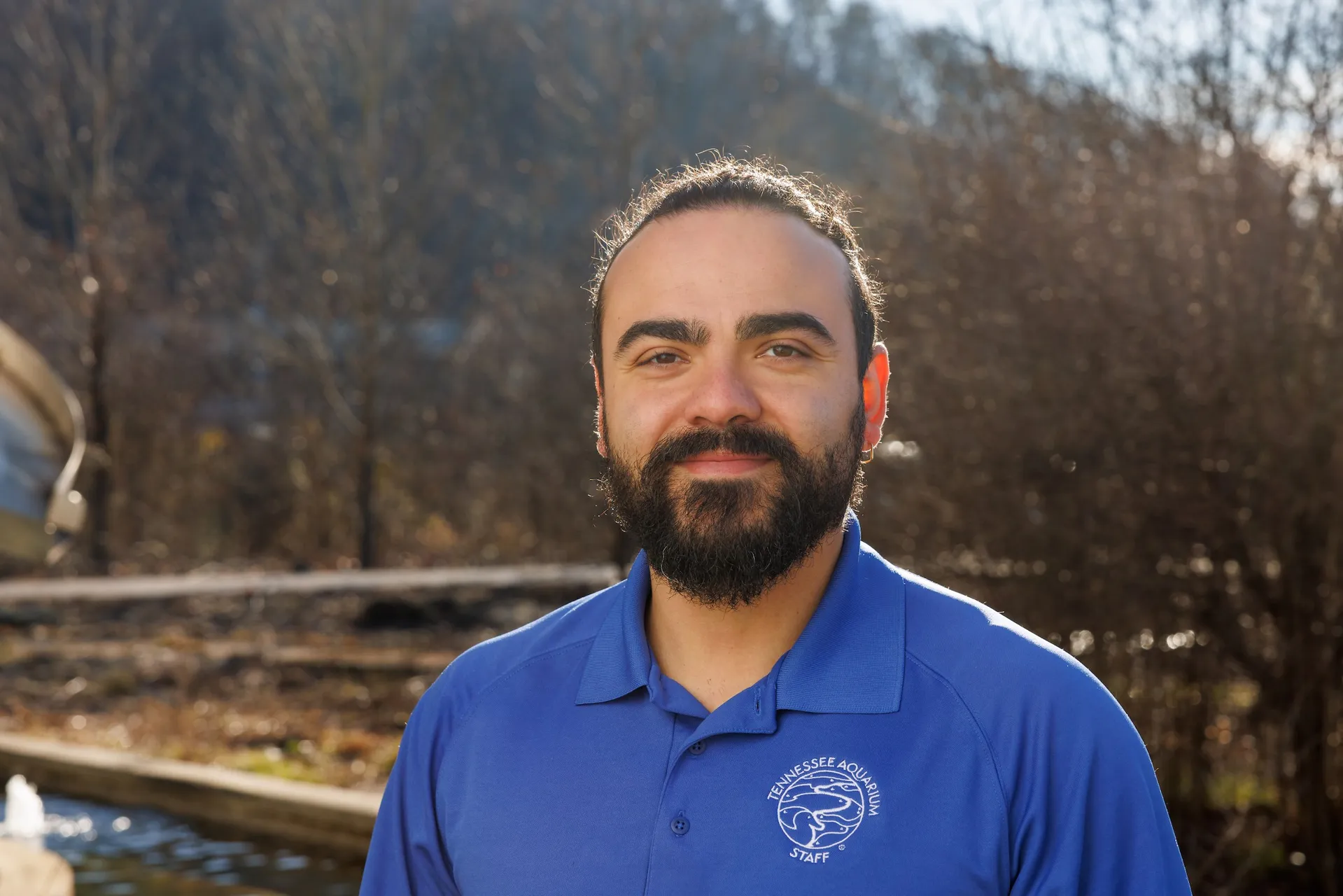 A photo of Tennessee Aquarium Research Scientist Dr. Jeronimo Silva