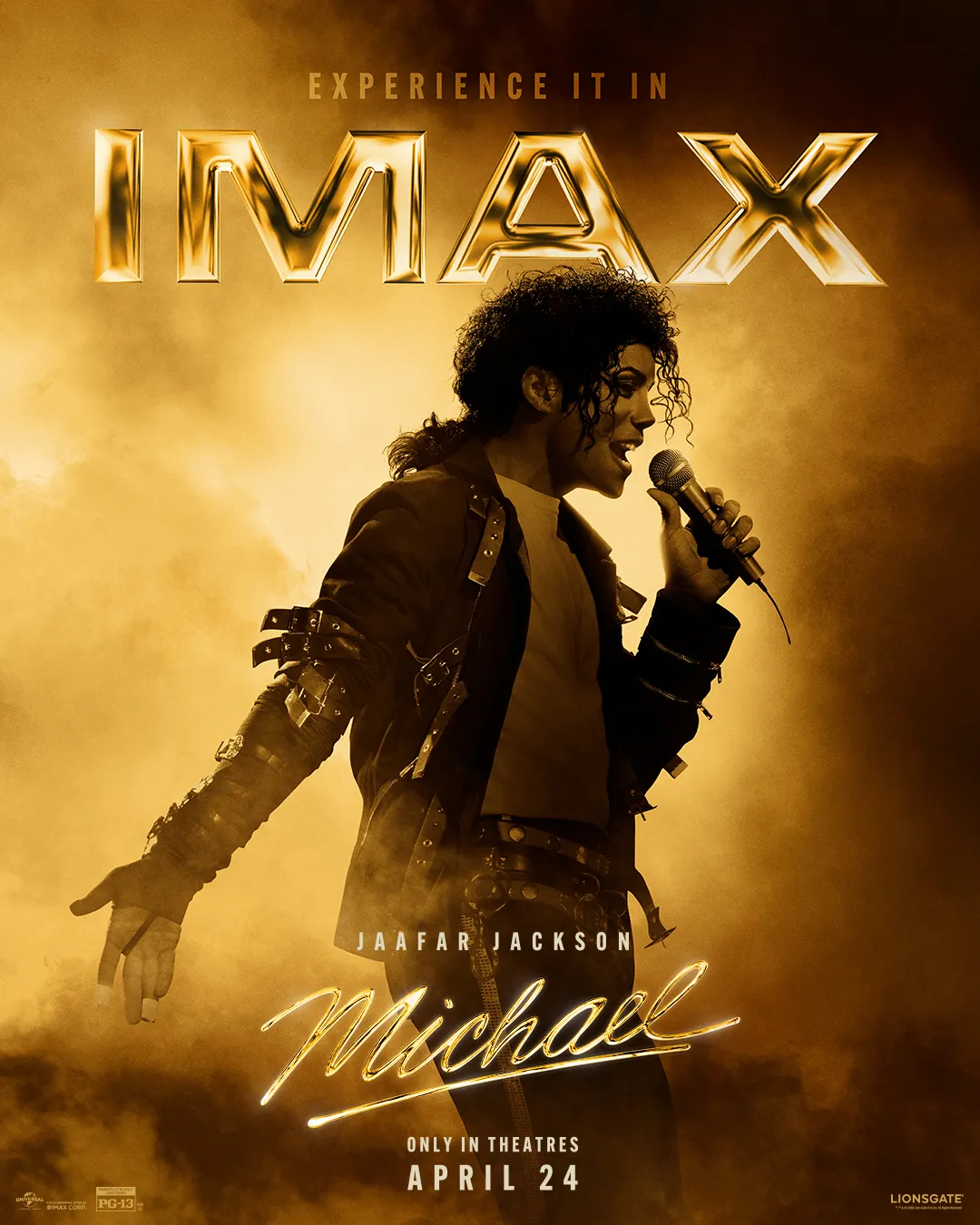 Movie poster for Michael, coming to IMAX April 2026