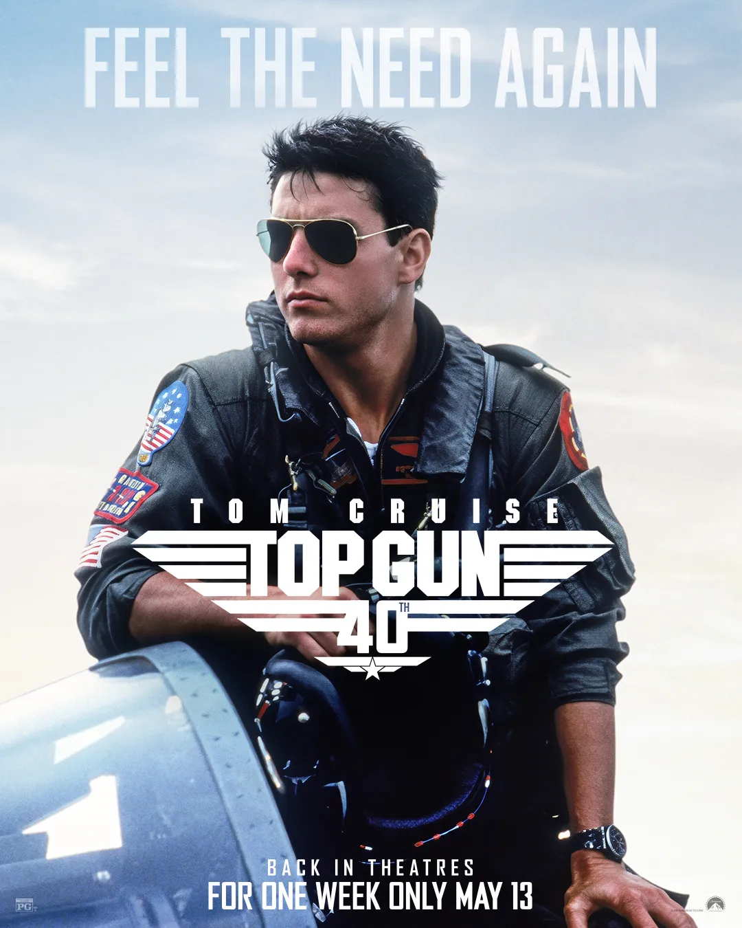 Movie poster for Top Gun 40th Anniversary coming to IMAX May 2026