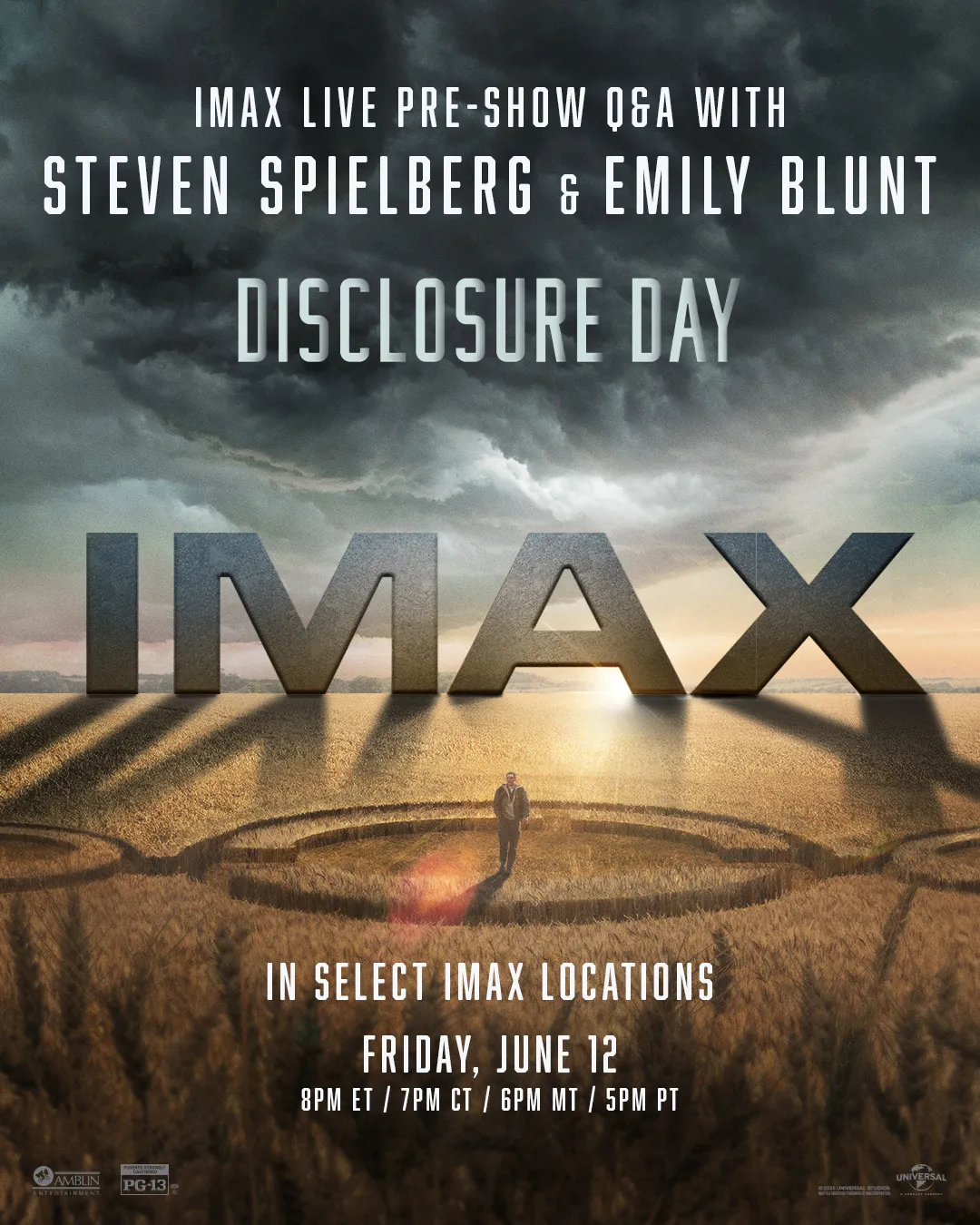 Movie poster for Disclosure Day coming to theaters in June 2026