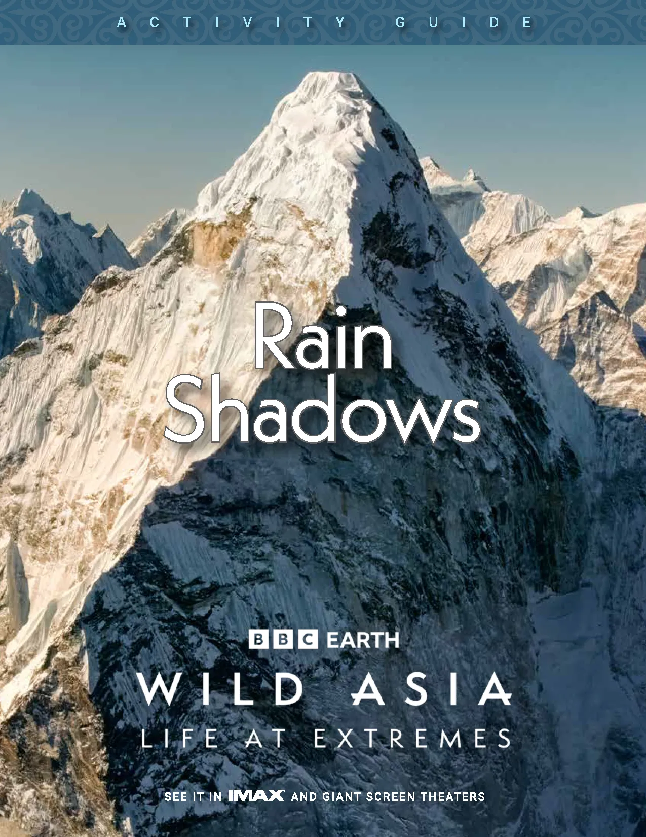 snowy mountains as a cover for the