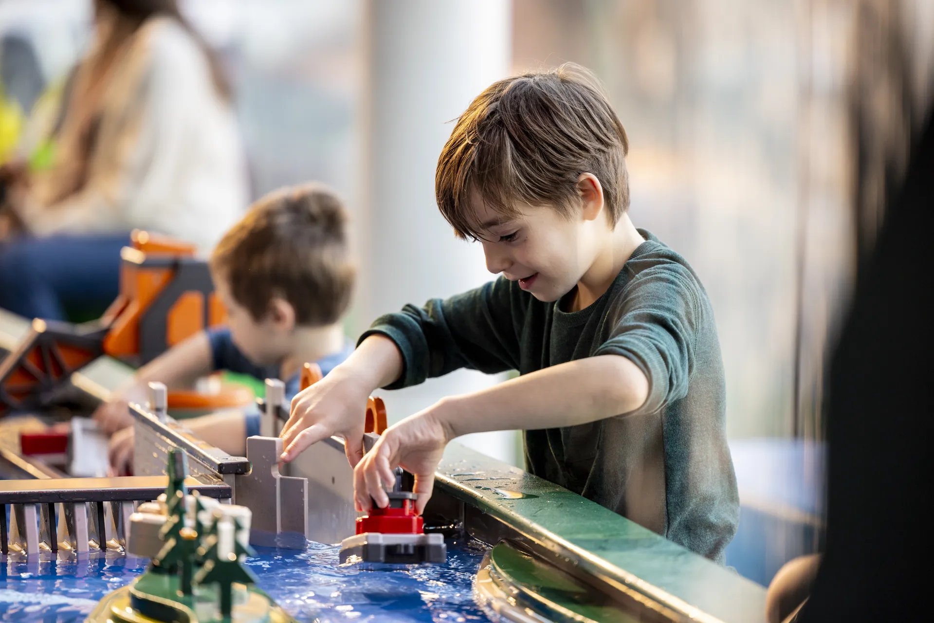 A young guest at the Creative Discovery Museum