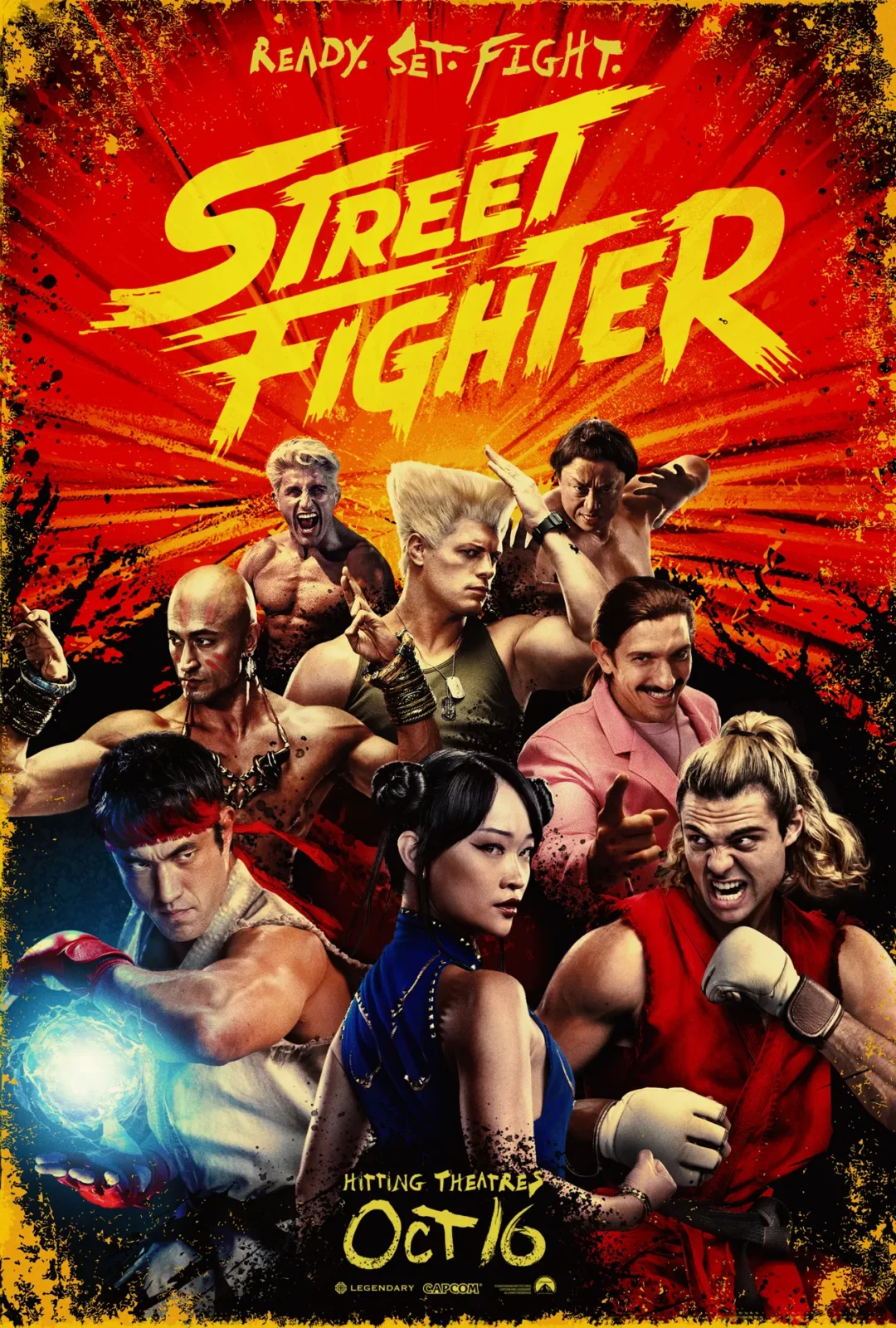 Movie poster for Street Fighter coming to theaters in October 2026