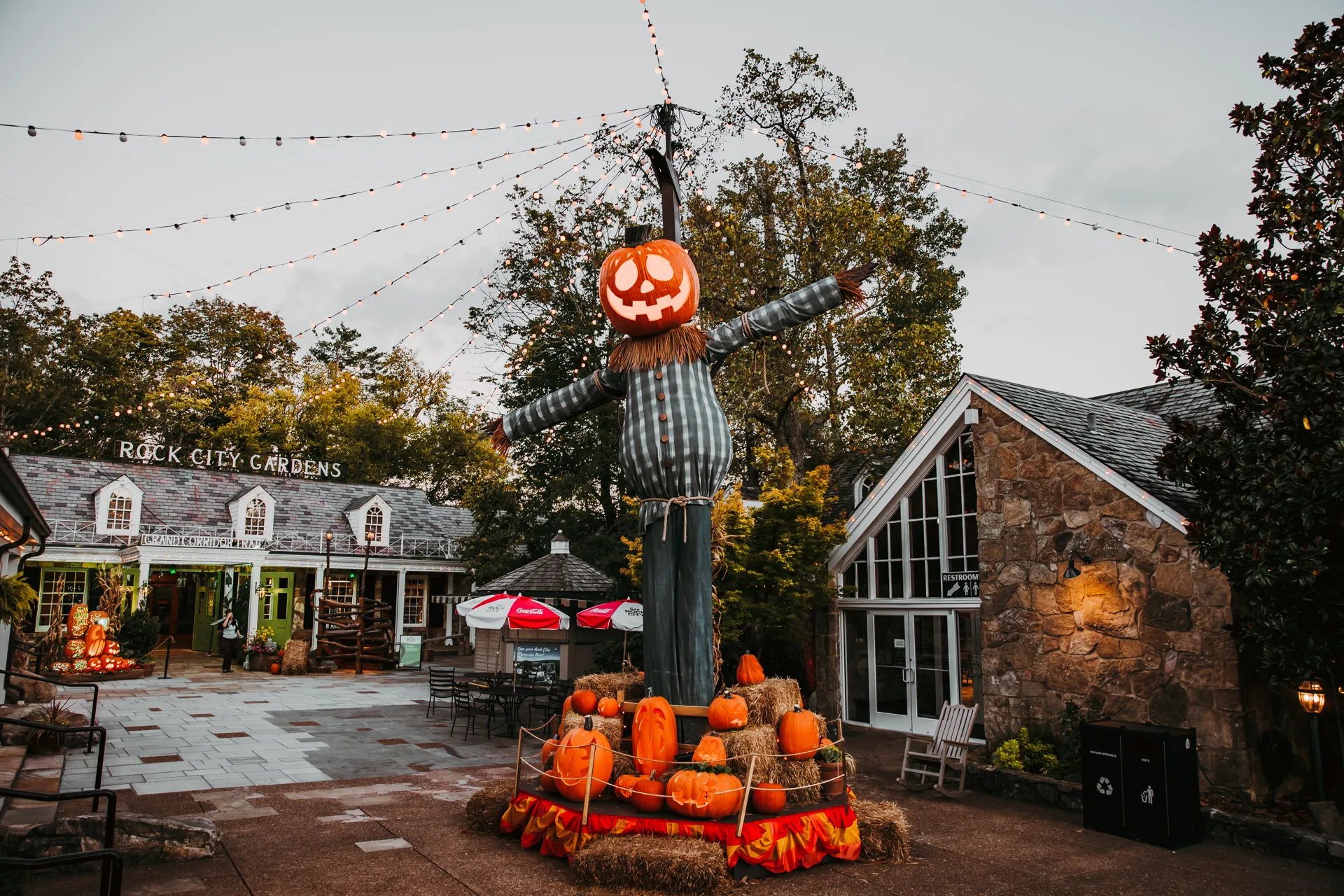 fall/Halloween decorations at Rock City